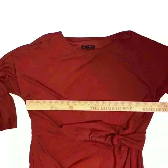 H by Halston Mock Wrap Dress. Size M. Front knot design - Picture 6 of 6